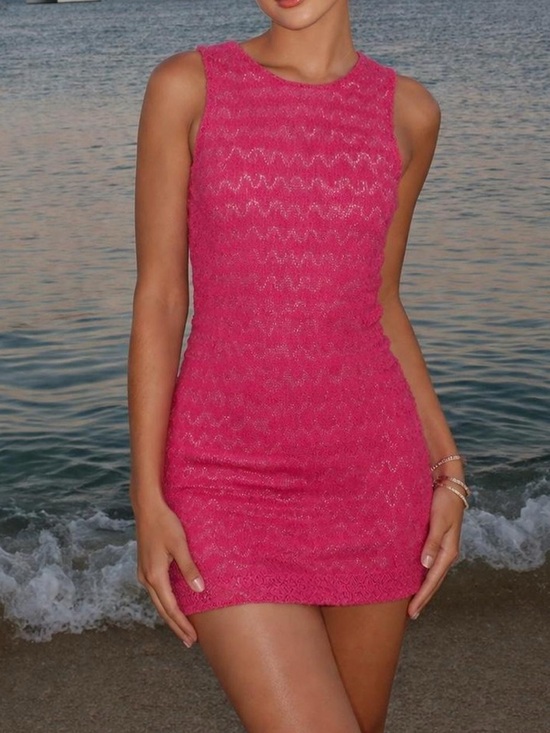 Missoni Dresses & Skirts - M Missoni sequin embellished crochet knit hot pink lurex Mini Dress luxury